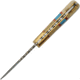 Damascus Lockback Bone/Turquoise