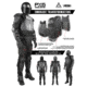 Damascus Protective Gear Phenom6 PX6 Tactical Riot Suit, Black, Extra Large, PX6 -XL