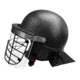 Damascus Protective Gear Riot Control Helmet w/ Steel Grid, ABS Shell / PC Face Shield, Black, Small, DHG2-SM