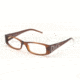 DandG DD 1103B Eyeglasses Styles Brown Frame w/Non-Rx 50 mm Diameter Lenses