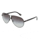 DandG DD 6067 Sunglasses, Black Frame / Gray Gradient Lenses, 064 8G 6310