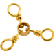 Danielson 3-Way Swivel Single Bag, Size 1/0, Brass, 2/Pack, 1800SP-1/0