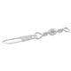 Danielson Barrel Swivel w/Interlock Snap, Nickel, 2/Pack, 2500SPNK-3/0