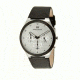 Danish Design Iq12q885 Anna Gotha Mens Watch - Black Leather Band, Pol SS Case, Black/White Face