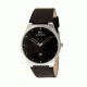 Danish Design Iq13q884 Anna Gotha Mens Watch - Black Leather Band, Pol SS Case, Black Face