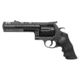 Dan Wesson 44-AGS-Alaskan-Guide Revolver, .445 Super Magnum, 4in barrel, black matte stainless steel frame, black rubber grip, revolving chamber, red ramp front, white outline rear, 6 round cylinder, DW44AGSAG.445SMG41FRRMPG