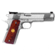 Dan Wesson 1911-Patriot Pistol, .45 ACP, 5in barrel, series 70 stainless steel frame, cocobolo hardwood grip, recoil operated semi-automatic, dovetail target front, Bo-Mar rear, 7 round magazine, DW1911PT4551FRRMPG