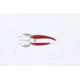 Dardevle Dardevlet Klicker Spoon, 2 7/8in, 3/4oz, Red/White Stripe, Nickel Back, 2716