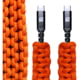 Dark Energy USB C to C Paracord Cable, Orange, IND-CCC03HIVIS