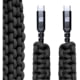 Dark Energy USB C to C Paracord Cable, Black, IND-CCC03BKBK