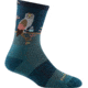 Darn Tough Critter Club Micro Crew Lightweight Sock with Cushion - Womens, Teal, Medium, 5001-TEAL-M-DARN