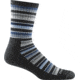 Darn Tough Decade Stripe Micro Crew Midweight Hiking Sock - Mens, Black, Medium, 1992-BLACK-M-DARN