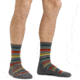 Darn Tough Decade Stripe Micro Crew Midweight Hiking Sock - Mens, Gray, Large, 1992-GRAY-L-DARN