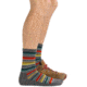 Darn Tough Decade Stripe Micro Crew Midweight Hiking Sock - Mens, Gray, Large, 1992-GRAY-L-DARN