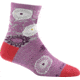 Darn Tough Floral Shorty Sock - Womens, Violet, Small, 1665-VIOLET-S-DARN