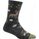 Darn Tough Folktale Crew Light Sock - Womens, Charcoal, Large, 6016-CHARCOAL-L-DARN