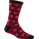 Darn Tough Hula Hoop Light Crew Sock - Women's-Burgundy-Large