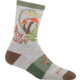 Darn Tough Mellow Mushrooms Micro Crew Lightweight with Cushion Socks - Womens, Ash, Small, 5026-C-3001-03