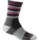Darn Tough Stripes Micro Crew Cushion Sock - Womens, Black Hot Pink Stripe, Small, 1904-BLACK-HOT-PINK-S