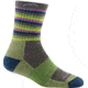 Darn Tough Stripes Micro Crew Cushion Sock - Womens, Lime Stripe, Small, 1904-LIME-STRIPE-S-DARN