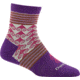 Darn Tough Swirl Print Shorty Light Sock - Women's-Purple-Medium