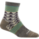 Darn Tough Swirl Print Shorty Light Sock - Women's-Taupe-Small