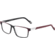 Davidoff 91056 Single Vision Prescription Eyeglasses, Red Black Frame, 91056-4201SV