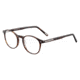 Davidoff 91064 Single Vision Prescription Eyeglasses, Dark Brown Havana Frame, 91064-8940SV