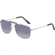 Davidoff 97345 Single Vision Prescription Sunglasses, Anthracite On Silver Frame, Polarized, 97345-650SV