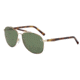 Davidoff 97352 Sunglasses,Brown Havana/Gold Frame,Green Polarized Lens, 97352-1020