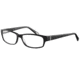 Davidoff 91024 Single Vision Prescription Eyeglasses - Black Frame and Clear Lens 91024-8840SV
