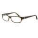 Davidoff 91024 Single Vision Prescription Eyeglasses - Brown Frame and Clear Lens 91024-6351SV