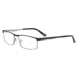 Davidoff 93033 Bifocal Prescription Eyeglasses - Black Frame and Clear Lens 93033-610BI