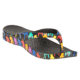 Loudmouth Mens Flip Flop, Razzle Dazzle Black, 10