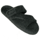 Womens Fluffy Z Slippers, Black, 9-10