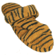 Womens Fluffy Z Slippers, Tiger, 9-10