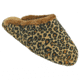 Womens Foam Slide Scuff Slippers, Leopard Print, 9-10