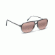 Maui Jim Dawn Patrol Sunglasses w/ Grey Fade Frame and Maui Rose Lenses - R223-11, Quarter View