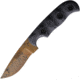 Dawson Knives Deep Notch 3V Arizona Copper Knife, 3.38 Arizona copper finish CPM-3V carbon steel bl, Black and blue sculpted G10 handle, DW1103