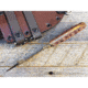 Dawson Knives Javalina Fixed Blade Orange Fixed Blade Knife, 8.38in Overall, 4in Arizona Copper Finish Cpm-3V Carbon Steel Blade, Black/Orange Sculpted G10 Handle, Black Kydex And Brown Leather Sheath, DW64179