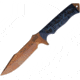 Dawson Knives Mojave 6 Blue/Black Knife, 6 Arizona copper finish CPM-3V carbon steel blade, Black and blue sculpted G10 handle, 664339889172
