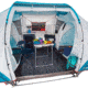 Decathlon Quechua Waterproof Family Camping Tent, 2 Rooms, Blue, 4 Person, 4006569