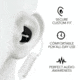 Decibullz Custom Moldable Surveillance Earpieces w/Awareness, Black, RTL-RDO-AWA-BLK