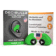 Decibullz Custom Molded Earplugs, Green, Standard, PLG1-GRN