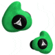 Decibullz Custom Molded Earplugs, Green, Standard, PLG1-GRN