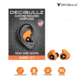 Decibullz Custom Molded Earplugs, Orange, Standard, PLG1-ORG