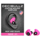 Decibullz Custom Molded Earplugs, Pink, Standard, PLG1-PNK