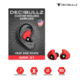 Decibullz Custom Molded Earplugs, Red, Standard, PLG1-RED