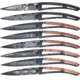Deejo Display Box 8 Black Tattoo 37g Folding Knife,3.75in,Z40C13 Steel,Standard Edge,Black Titanium DEE036