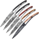 Deejo Fantasy 37g 5pc Folding Knife Set w/Display Box,3.75in 3Cr13 Steel Blade,Wood Handles, DEE039